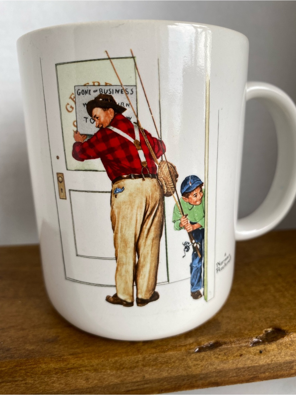 Norman Rockwells Vintage Museum Collection “Closed For Business” Mug